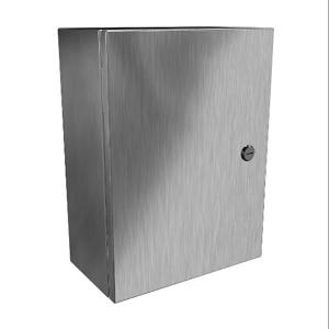 HAMMOND EN4SD16126SS Enclosure, 16 x 12 x 6 Inch Size, Wall Mount, 304 Stainless Steel, #4 Brush Finish | CV7KGA