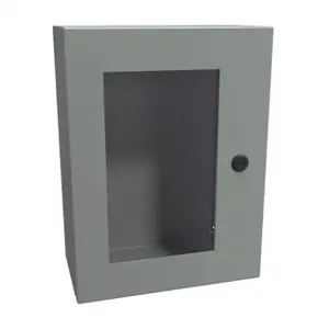 HAMMOND EN4SD16126WGY Enclosure, 16 x 12 x 6 Inch Size, Wall Mount, Carbon Steel, Ansi 61 Gray | CV7KGB