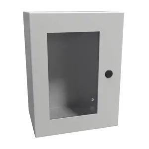 HAMMOND EN4SD16128WLG Enclosure, 16 x 12 x 8 Inch Size, Wall Mount, Carbon Steel, Ral 7035 Light Gray | CV7KGK