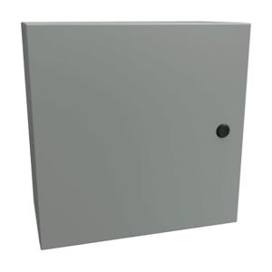 HAMMOND EN4SD16168GY Enclosure, 16 x 16 x 8 Inch Size, Wall Mount, Carbon Steel, Ansi 61 Gray | CV7KGV