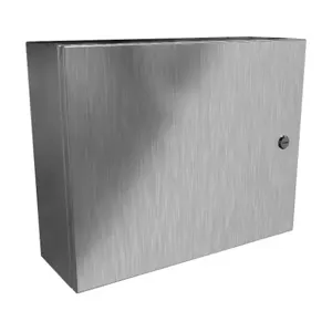 HAMMOND EN4SD16206SS Enclosure, 16 x 20 x 6 Inch Size, Wall Mount, 304 Stainless Steel, #4 Brush Finish | CV7KHF