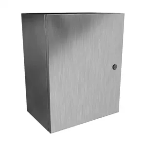 HAMMOND EN4SD201610S16 Enclosure, 20 x 16 x 10 Inch Size, Wall Mount, 316 Stainless Steel, #4 Brush Finish | CV7KHT