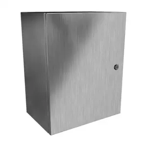 HAMMOND EN4SD201610SS Enclosure, 20 x 16 x 10 Inch Size, Wall Mount, 304 Stainless Steel, #4 Brush Finish | CV7KHU