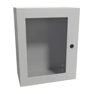 HAMMOND EN4SD20168WLG Enclosure, 20 x 16 x 8 Inch Size, Wall Mount, Carbon Steel, Ral 7035 Light Gray | CV7KJL