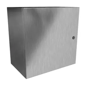 HAMMOND EN4SD202012SS Enclosure, 20 x 20 x 12 Inch Size, Wall Mount, 304 Stainless Steel, #4 Brush Finish | CV7KJX