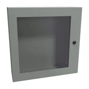 HAMMOND EN4SD20206WGY Enclosure, 20 x 20 x 6 Inch Size, Wall Mount, Carbon Steel, Ansi 61 Gray | CV7KKF