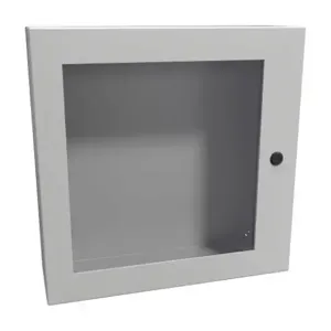 HAMMOND EN4SD20206WLG Enclosure, 20 x 20 x 6 Inch Size, Wall Mount, Carbon Steel, Ral 7035 Light Gray | CV7KKG