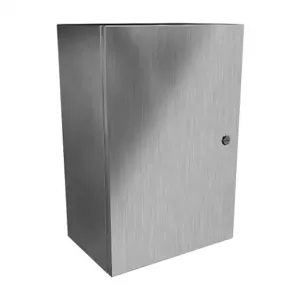 HAMMOND EN4SD241610SS Enclosure, 24 x 16 x 10 Inch Size, Wall Mount, 304 Stainless Steel, #4 Brush Finish | CV7KLL