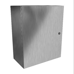 HAMMOND EN4SD242010SS Enclosure, 24 x 20 x 10 Inch Size, Wall Mount, 304 Stainless Steel, #4 Brush Finish | CV7KLX