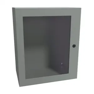 HAMMOND EN4SD242012WGY Enclosure, 24 x 20 x 12 Inch Size, Wall Mount, Carbon Steel, Ansi 61 Gray | CV7KMC