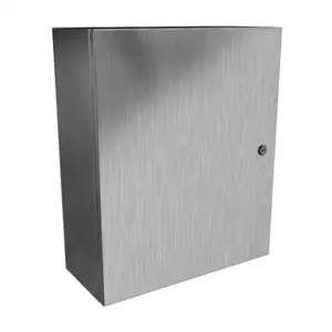 HAMMOND EN4SD24208S16 Enclosure, 24 x 20 x 8 Inch Size, Wall Mount, 316 Stainless Steel, #4 Brush Finish | CV7KMP