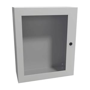 HAMMOND EN4SD24208WLG Enclosure, 24 x 20 x 8 Inch Size, Wall Mount, Carbon Steel, Ral 7035 Light Gray | CV7KMT