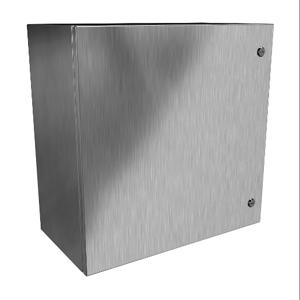 HAMMOND EN4SD242412SS Enclosure, 24 x 24 x 12 Inch Size, Wall Mount, 304 Stainless Steel, #4 Brush Finish | CV7KND