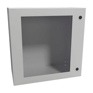 HAMMOND EN4SD242412WLG Enclosure, 24 x 24 x 12 Inch Size, Wall Mount, Carbon Steel, Ral 7035 Light Gray | CV7KNG