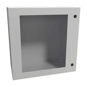 HAMMOND EN4SD242412WLG Enclosure, 24 x 24 x 12 Inch Size, Wall Mount, Carbon Steel, Ral 7035 Light Gray | CV7KNG