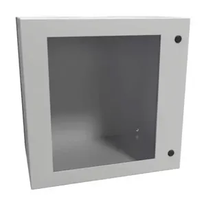 HAMMOND EN4SD242416WLG Enclosure, 24 x 24 x 16 Inch Size, Wall Mount, Carbon Steel, Ral 7035 Light Gray | CV7KNL