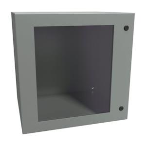 HAMMOND EN4SD242420WGY Enclosure, 24 x 24 x 20 Inch Size, Wall Mount, Carbon Steel, Ansi 61 Gray | CV7KNP