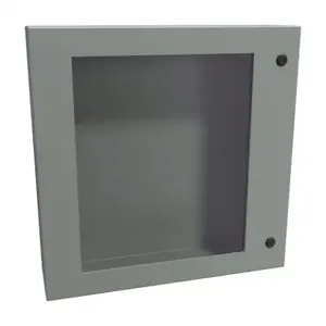 HAMMOND EN4SD24246WGY Enclosure, 24 x 24 x 6 Inch Size, Wall Mount, Carbon Steel, Ansi 61 Gray | CV7KNU