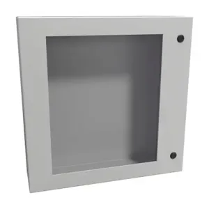 HAMMOND EN4SD24246WLG Enclosure, 24 x 24 x 6 Inch Size, Wall Mount, Carbon Steel, Ral 7035 Light Gray | CV7KNV