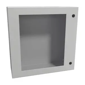 HAMMOND EN4SD24248WLG Enclosure, 24 x 24 x 8 Inch Size, Wall Mount, Carbon Steel, Ral 7035 Light Gray | CV7KPC