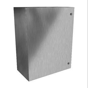 HAMMOND EN4SD302412SS Enclosure, 30 x 24 x 12 Inch Size, Wall Mount, 304 Stainless Steel, #4 Brush Finish | CV7KQP