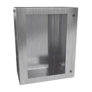 HAMMOND EN4SD302412WSS Enclosure, 30 x 24 x 12 Inch Size, Wall Mount, 304 Stainless Steel, #4 Brush Finish | CV7KQT