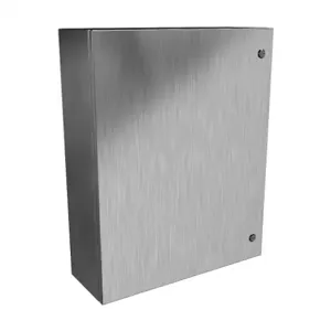 HAMMOND EN4SD30248S16 Enclosure, 30 x 24 x 8 Inch Size, Wall Mount, 316 Stainless Steel, #4 Brush Finish | CV7KRH