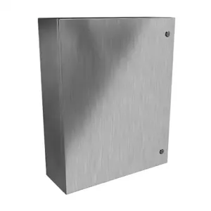 HAMMOND EN4SD30248SS Enclosure, 30 x 24 x 8 Inch Size, Wall Mount, 304 Stainless Steel, #4 Brush Finish | CV7KRJ