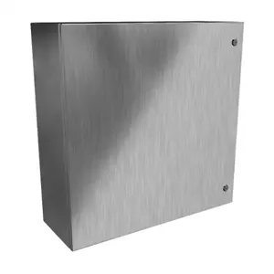 HAMMOND EN4SD303010SS Enclosure, 30 x 30 x 10 Inch Size, Wall Mount, 304 Stainless Steel, #4 Brush Finish | CV7KRT