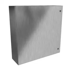 HAMMOND EN4SD30308SS Enclosure, 30 x 30 x 8 Inch Size, Wall Mount, 304 Stainless Steel, #4 Brush Finish | CV7KRX