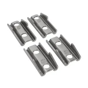 HAMMOND ES16MFHD Mounting Feet, 316 Stainless Steel, #4 Brush Finish, Pack Of 4 | CV7LVA