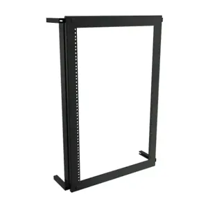 HAMMOND ESF3624 Rack Mounting Swing Frame, Carbon Steel, Black, Powder Coat Finish | CV7MRJ