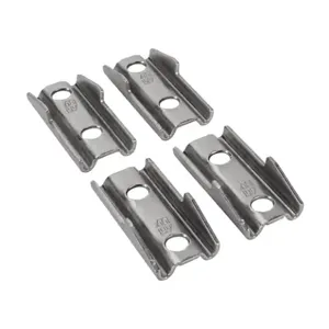 HAMMOND ESSMFHD Mounting Feet, 304 Stainless Steel, #4 Brush Finish, Pack Of 4 | CV7LVB