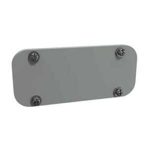 HAMMOND GP063GY Enclosure Gland Plate, 6 x 3 Inch Size, Carbon Steel, Ansi 61 Gray, Powder Coat Finish | CV7VFA