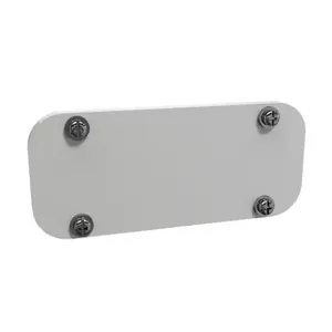 HAMMOND GP063LG Enclosure Gland Plate, 6 x 3 Inch Size, Carbon Steel, Ral 7035 Light Gray | CV7VFB