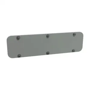 HAMMOND GP134GY Enclosure Gland Plate, 13 x 4 Inch Size, Carbon Steel, Ansi 61 Gray, Powder Coat Finish | CV7VFC