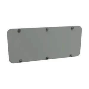 HAMMOND GP136GY Enclosure Gland Plate, 13 x 6 Inch Size, Carbon Steel, Ansi 61 Gray, Powder Coat Finish | CV7VFE