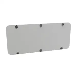 HAMMOND GP136LG Enclosure Gland Plate, 13 x 6 Inch Size, Carbon Steel, Ral 7035 Light Gray | CV7VFF