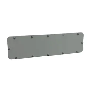 HAMMOND GP216GY Enclosure Gland Plate, 21 x 6 Inch Size, Carbon Steel, Ansi 61 Gray, Powder Coat Finish | CV7VFG