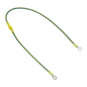 HAMMOND GRDKIT05 Enclosure Grounding Strap, 22 Inch Length, 10 Awg, #10-1/4In Ring Terminals | CV7ZWA