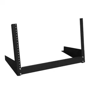 HAMMOND HDR6UBK Desktop Rack, 19 Inch Rack Width, 195Lb Capacity, Carbon Steel, Black | CV7WWK