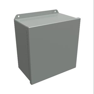 HAMMOND HJ10106HLP Enclosure, 10 x 10 x 6 Inch Size, Wall Mount, Carbon Steel, Ansi 61 Gray | CV7KVZ