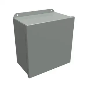 HAMMOND HJ10106HLP Enclosure, 10 x 10 x 6 Inch Size, Wall Mount, Carbon Steel, Ansi 61 Gray | CV7KVZ