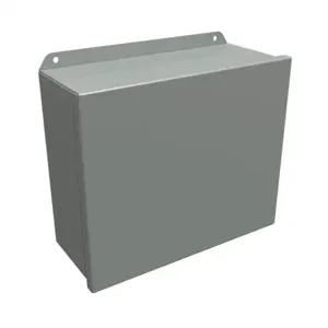 HAMMOND HJ10125HLP Enclosure, 10 x 12 x 5 Inch Size, Wall Mount, Carbon Steel, Ansi 61 Gray | CV7KWA