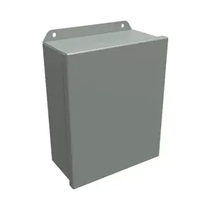 HAMMOND HJ1084HLP Enclosure, 10 x 8 x 4 Inch Size, Wall Mount, Carbon Steel, Ansi 61 Gray | CV7KWB