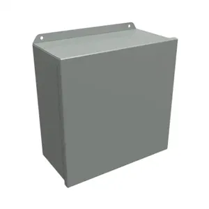 HAMMOND HJ12126HLP Enclosure, 12 x 12 x 6 Inch Size, Wall Mount, Carbon Steel, Ansi 61 Gray | CV7KWH