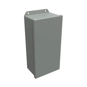 HAMMOND HJ1264HLP Enclosure, 12 x 6 x 4 Inch Size, Wall Mount, Carbon Steel, Ansi 61 Gray | CV7KWK