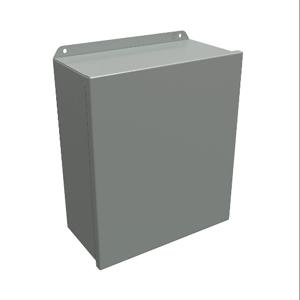 HAMMOND HJ14126HLP Enclosure, 14 x 12 x 6 Inch Size, Wall Mount, Carbon Steel, Ansi 61 Gray | CV7KWL