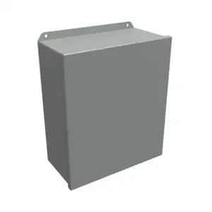 HAMMOND HJ14126HLP Enclosure, 14 x 12 x 6 Inch Size, Wall Mount, Carbon Steel, Ansi 61 Gray | CV7KWL