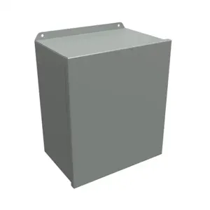 HAMMOND HJ14128HLP Enclosure, 14 x 12 x 8 Inch Size, Wall Mount, Carbon Steel, Ansi 61 Gray | CV7KWN